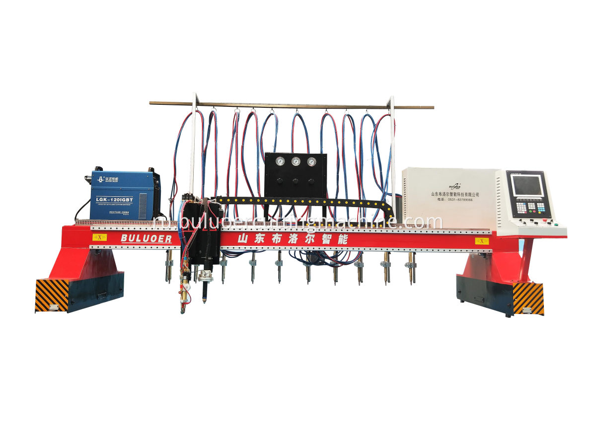 gantry straight line flame plasma cnc cutting machine